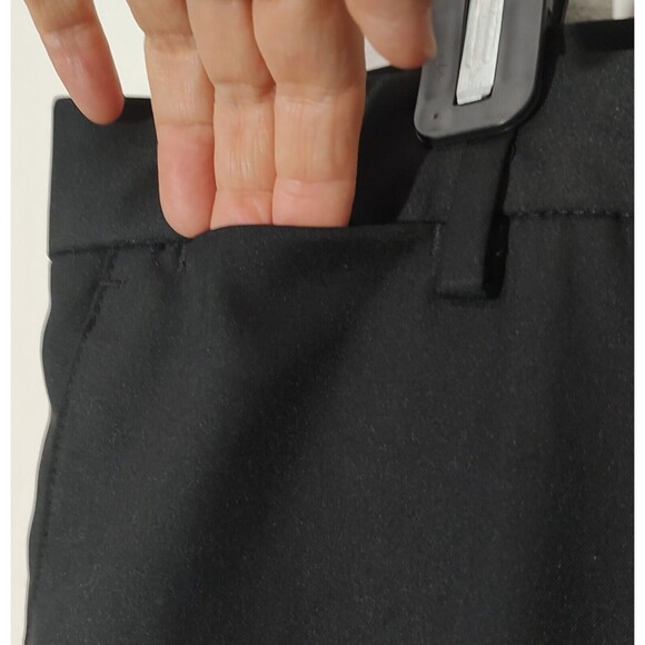 Dockers Black Dress Pants 38X31 Straight Fit Flat Front 100% Polyester C… - Picture 5 of 11